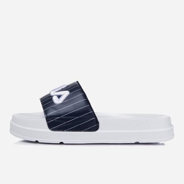 Chanclas Fila Hombre Azul Marino / Blancas - Drifter Jacked Up Stripe - España 478390KVZ